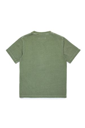 tshirt in cotone verde MAISON MARGIELA KIDS | M60671MM04AM6505